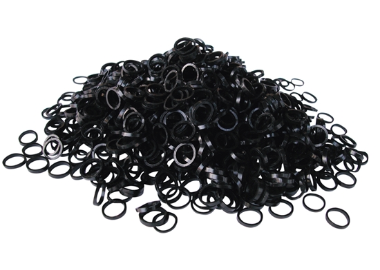 Picture of Show Tech Latex Bands Medium Black - 1000 pcs Top Knot Bands